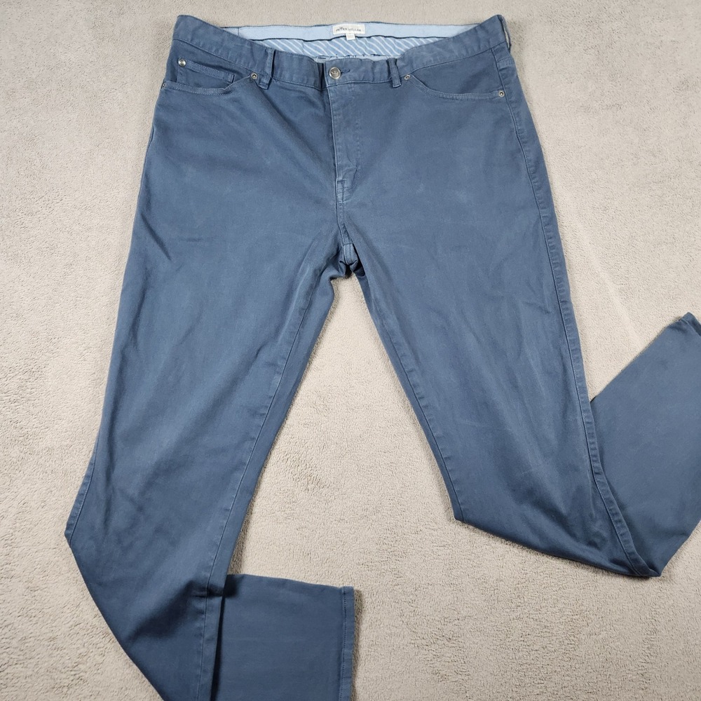 Peter Millar Crown Twill Pants Mens size 40 Blue 5-PocketStraight Leg ME0B39
